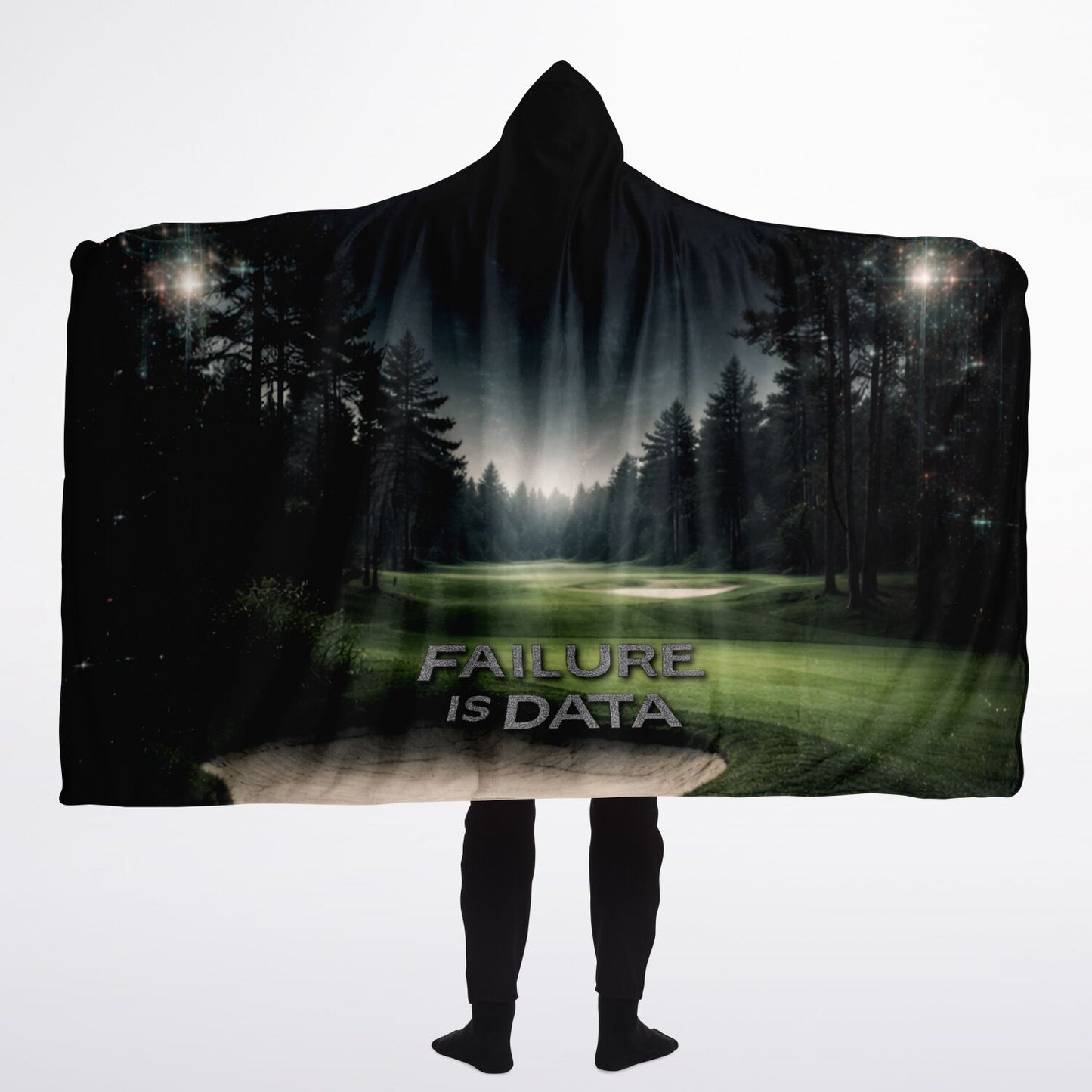 Failure is data (golf) - Hooded Blanket