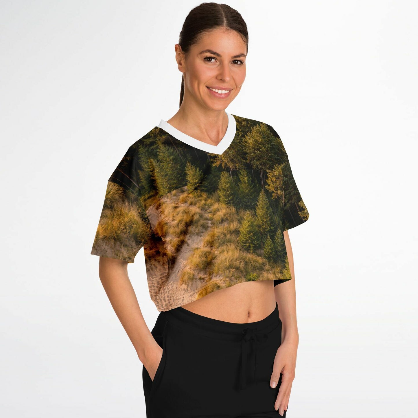 Dune Forest - Athletic Crop Top