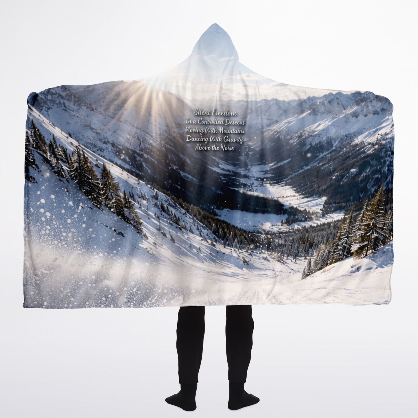 Silent freedom - Hooded Blanket