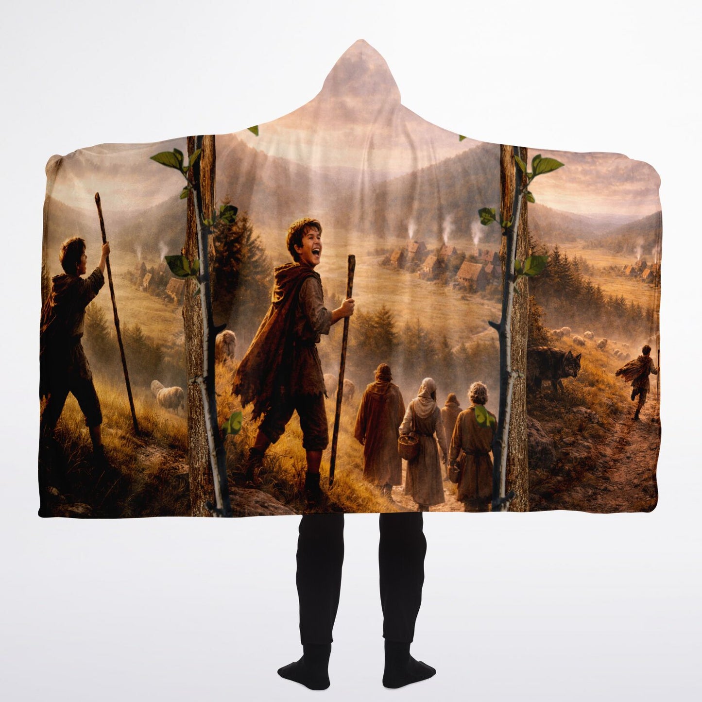 Boy who cried wolf - Hooded Blanket