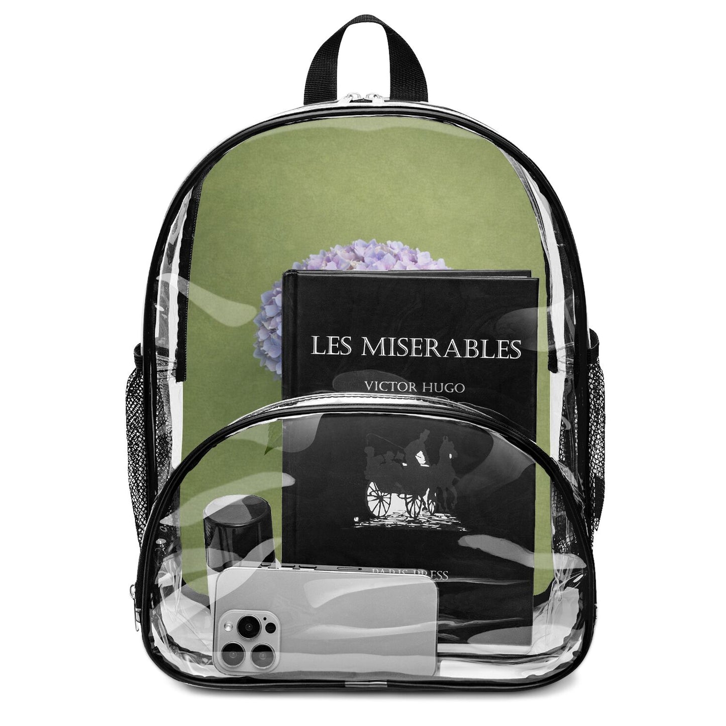 Hydrangea - Clear Backpack