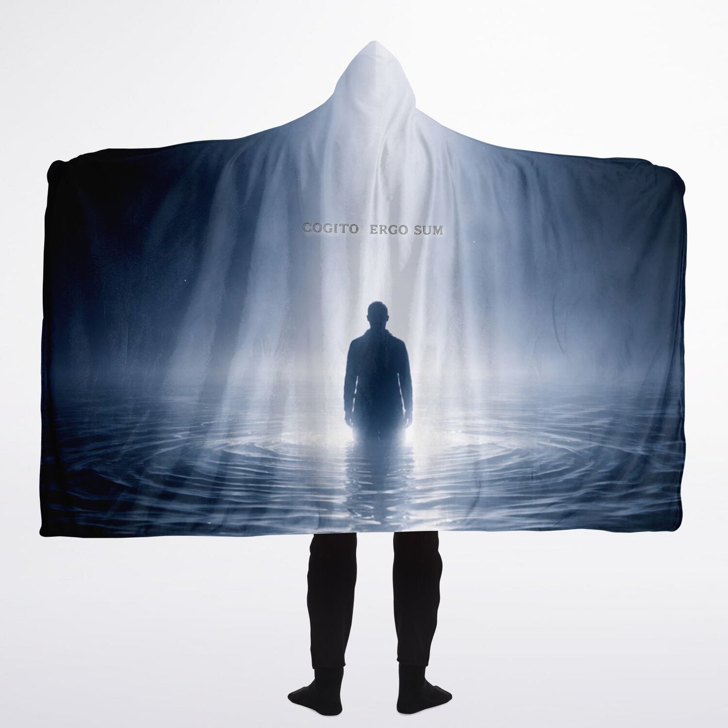 Cogito, Ergo Sum - Hooded Blanket