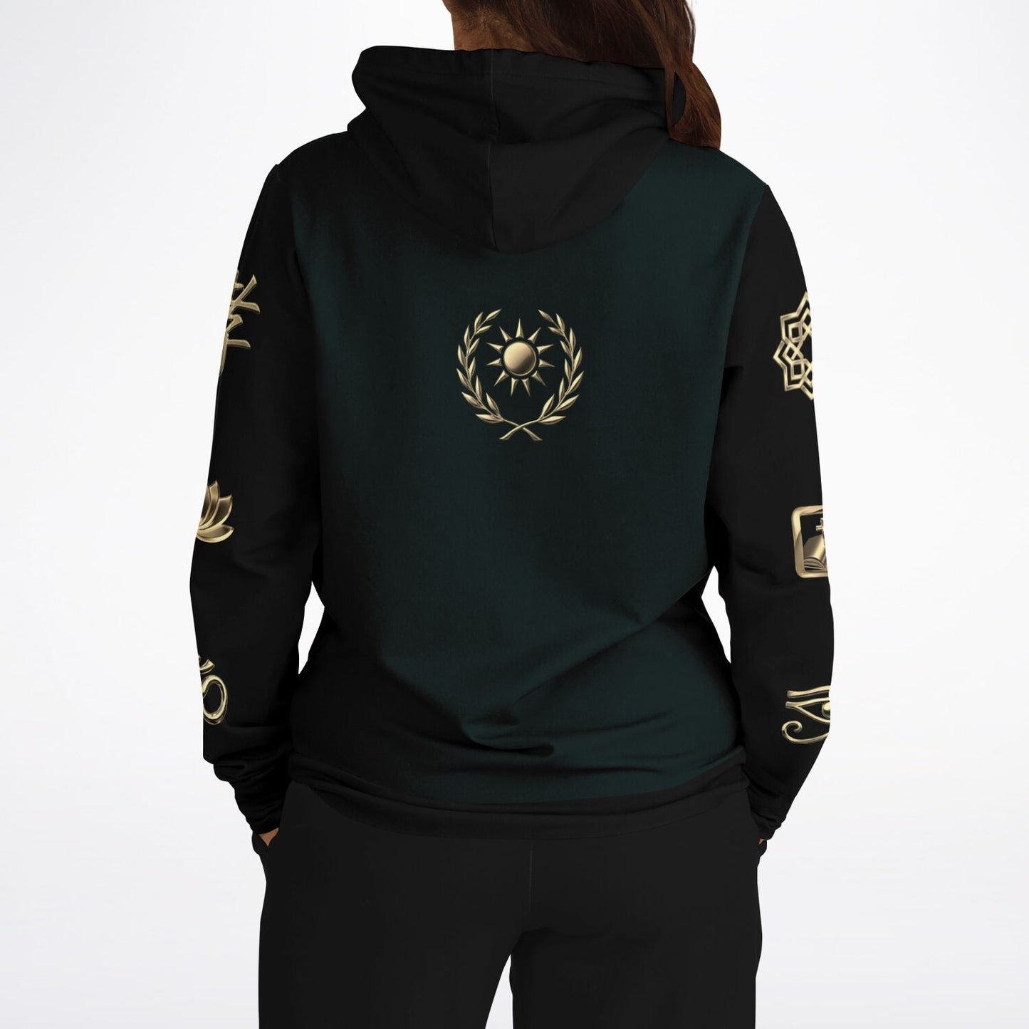 Ancient Wisdom - Athletic Hoodie (teal)
