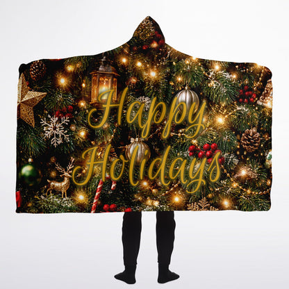 Happy Holidays - Hooded Blanket
