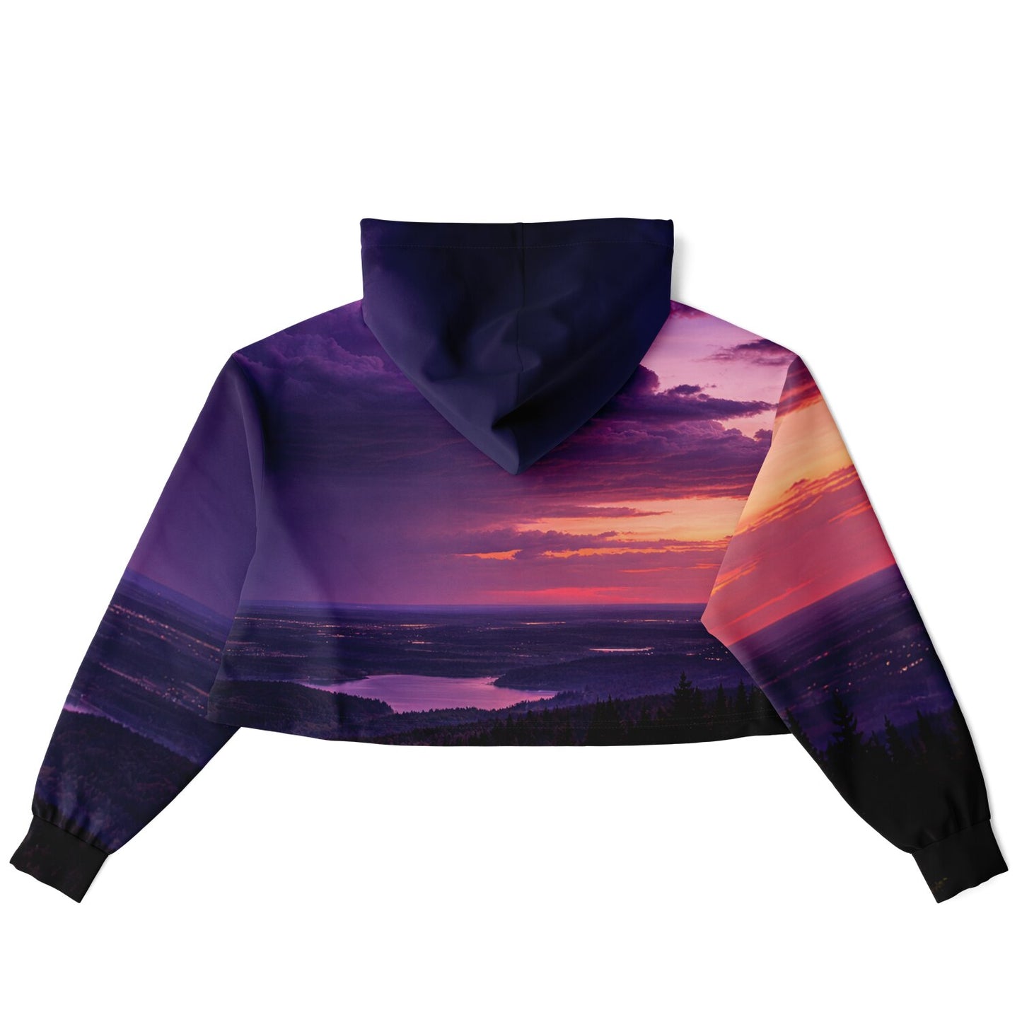Opposite Sunset - Crop Hoodie
