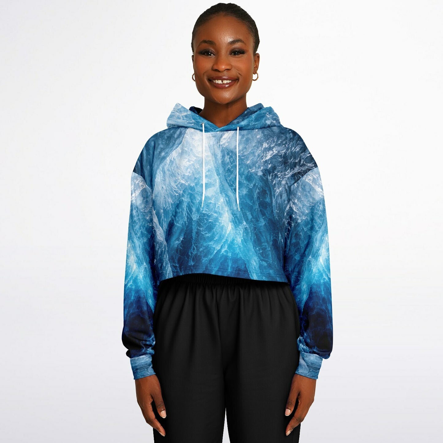 Glacial Core - Crop Hoodie