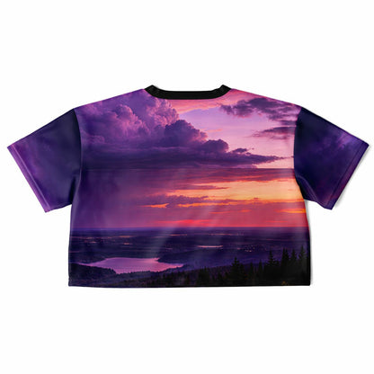 Opposite Sunset - Athletic Crop Top
