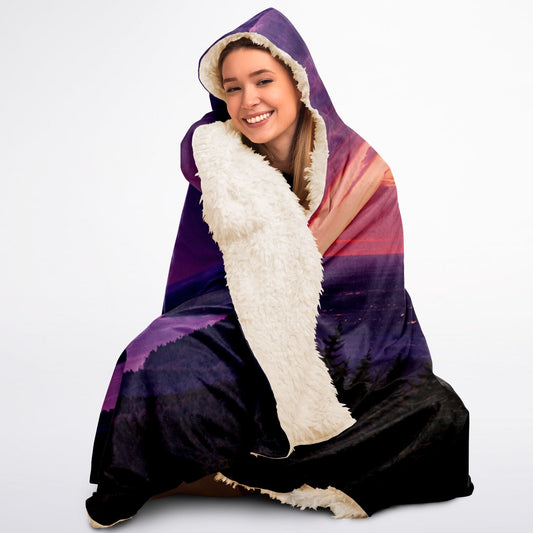 Opposite Sunset - Hooded Blanket