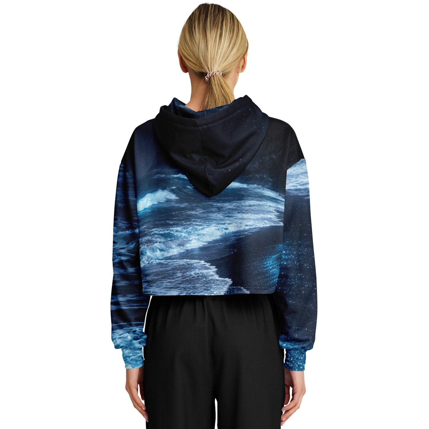 Lucent Tide - Crop Hoodie