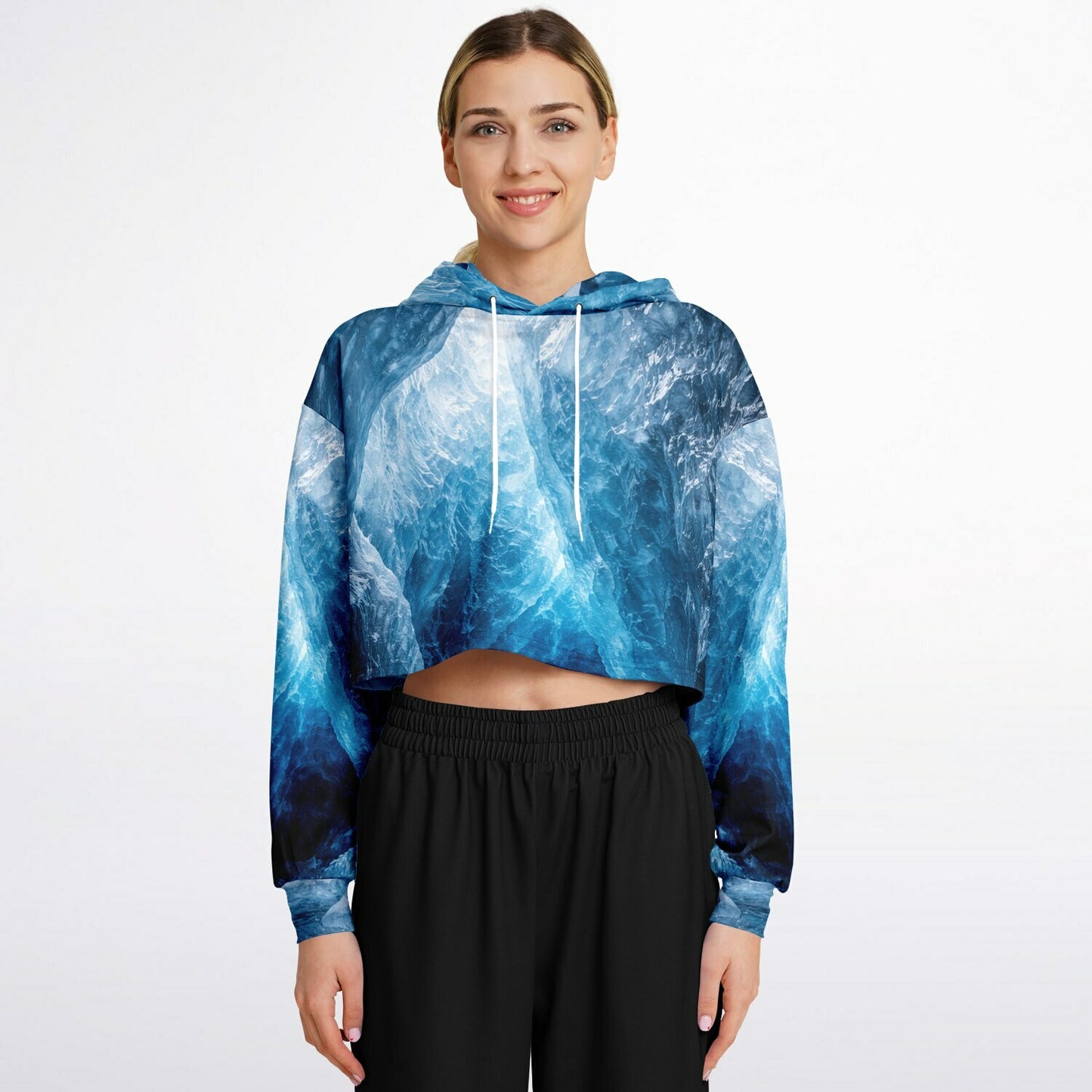 Glacial Core - Crop Hoodie