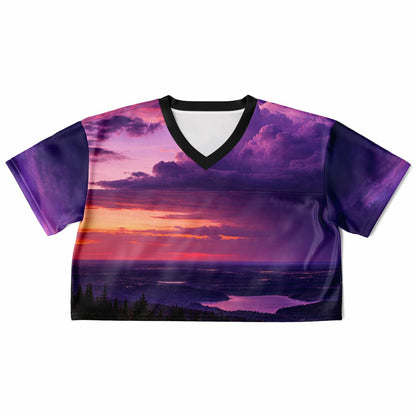 Opposite Sunset - Athletic Crop Top