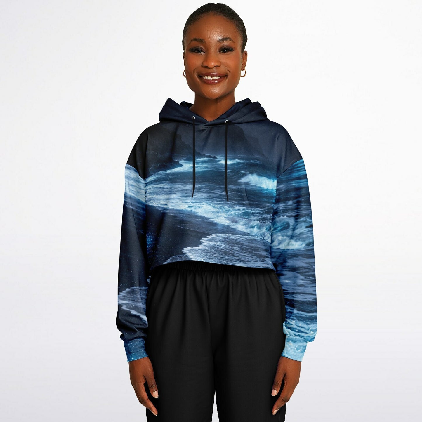 Lucent Tide - Crop Hoodie