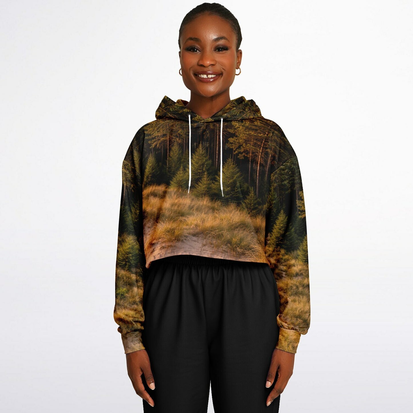 Dune Forest - Crop Hoodie