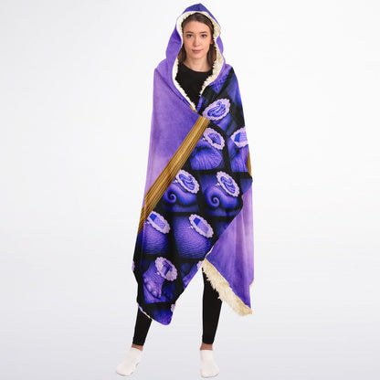 Elephant and the blind men - Hooded Blanket