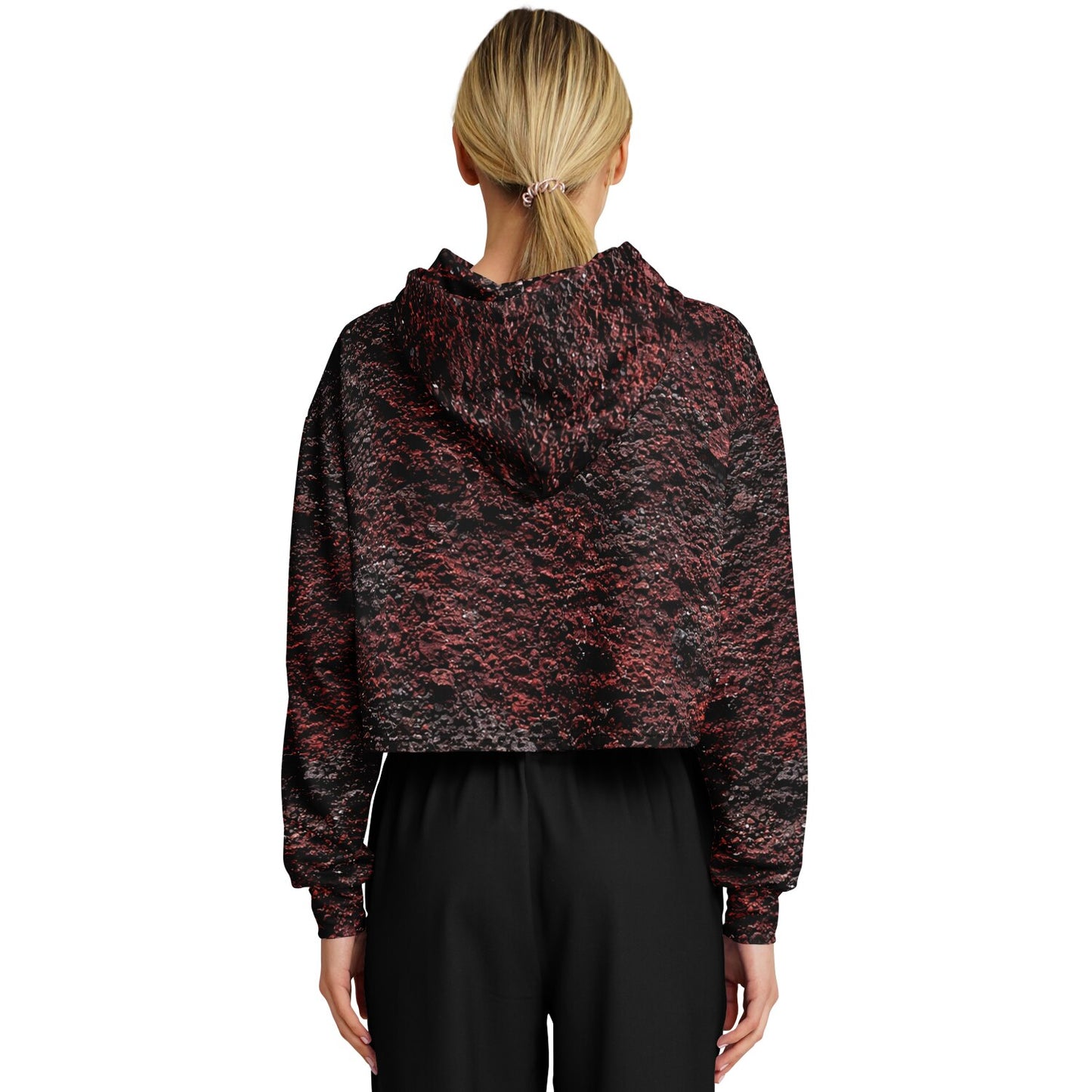 Volcanic Cinder - Crop Hoodie