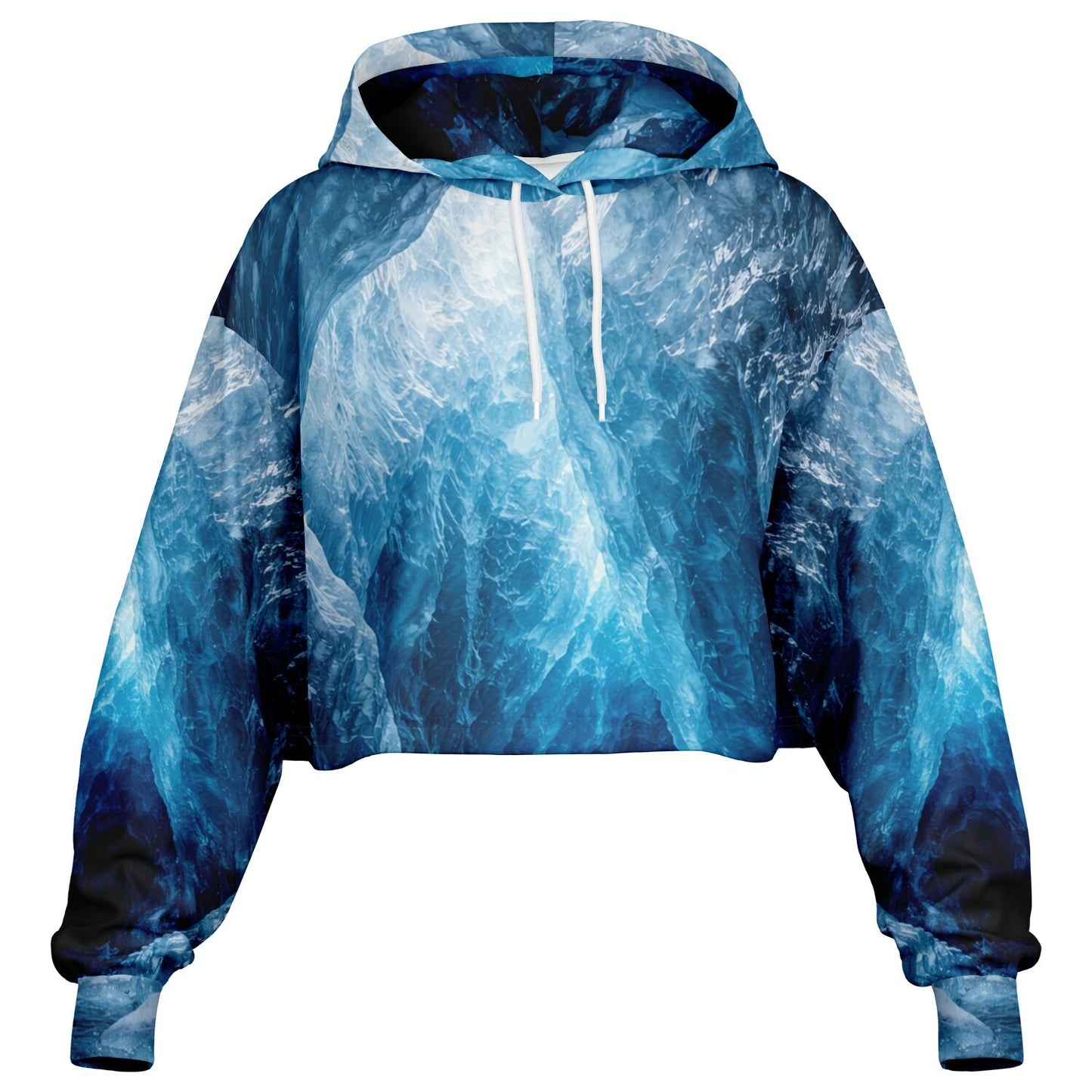 Glacial Core - Crop Hoodie