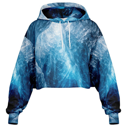 Glacial Core - Crop Hoodie