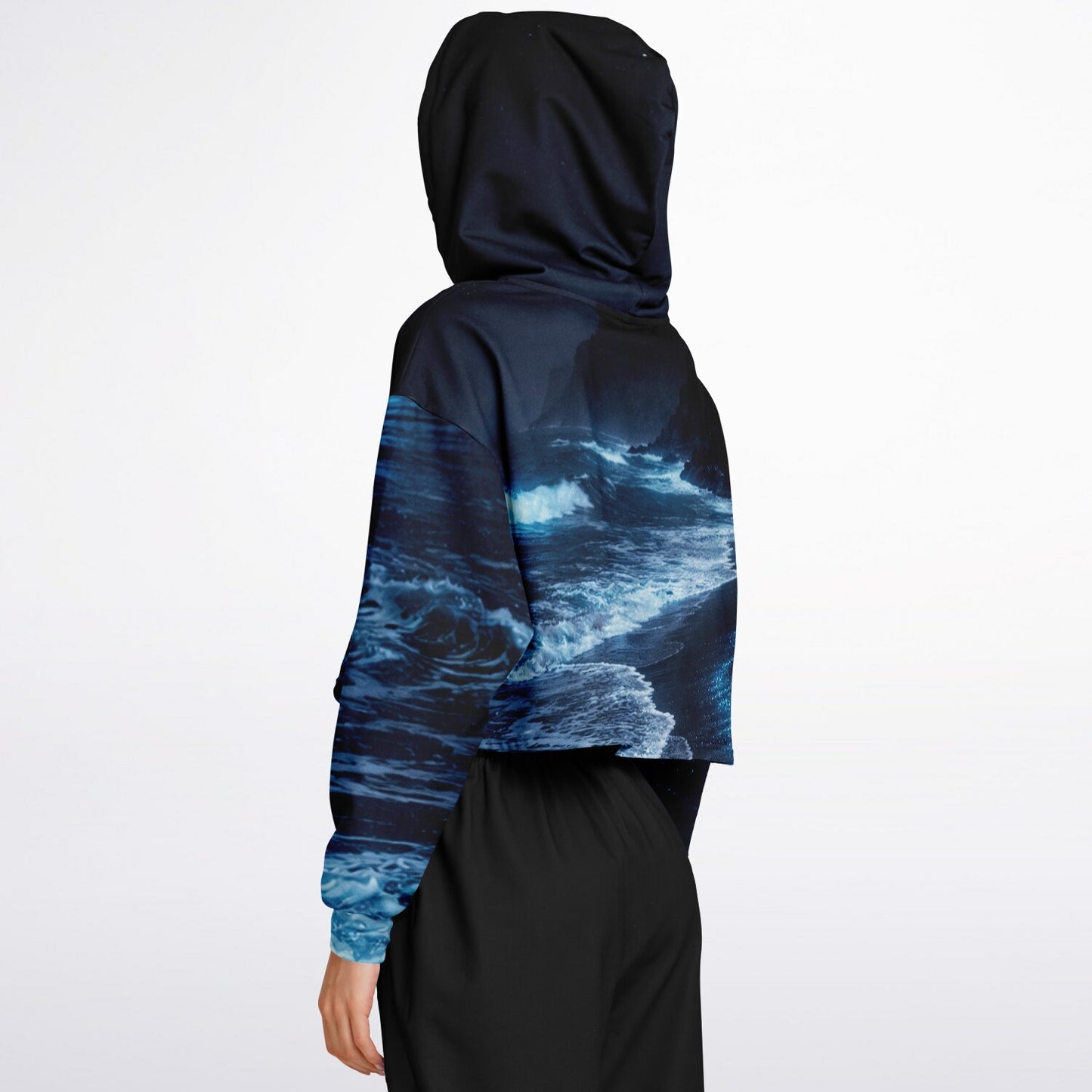 Lucent Tide - Crop Hoodie