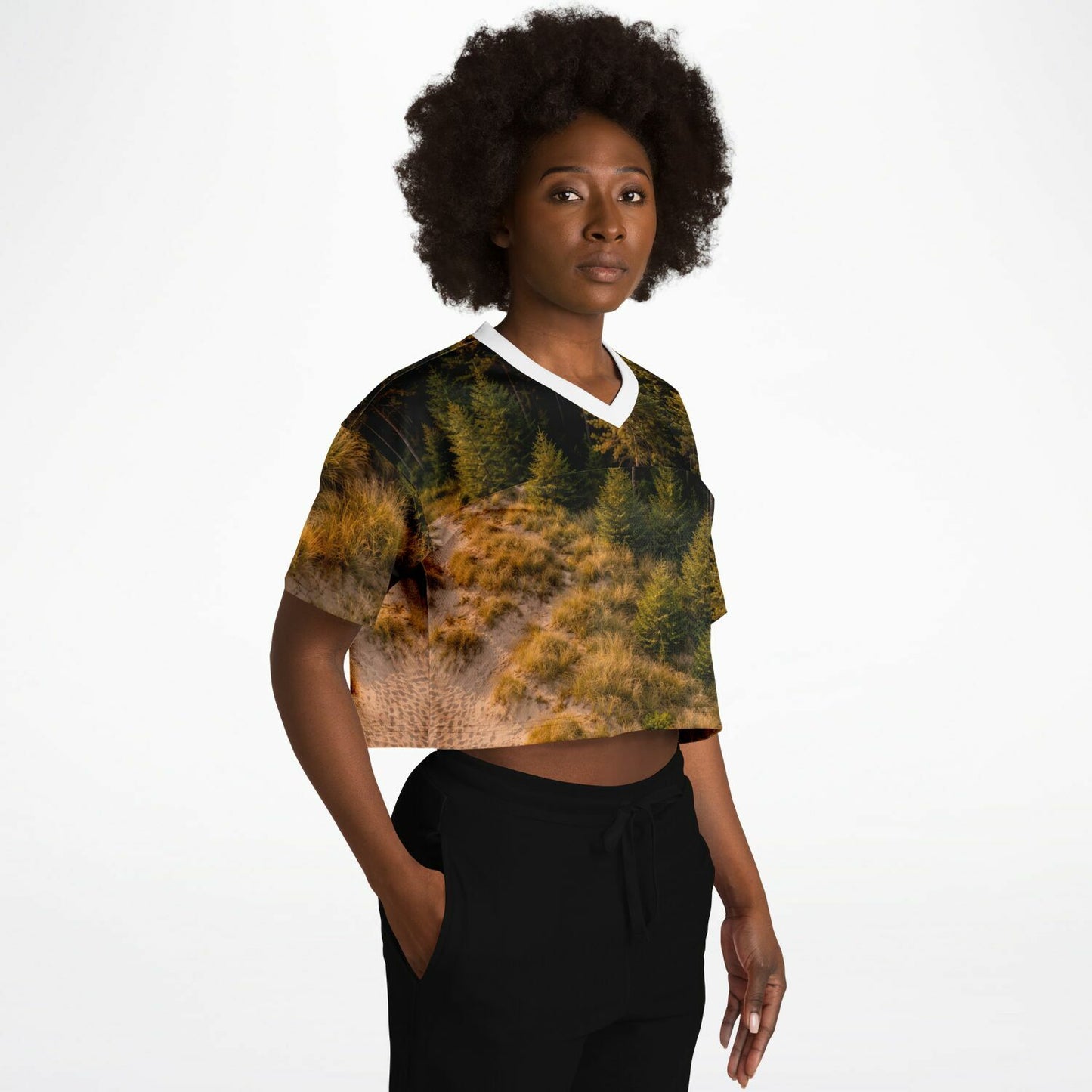 Dune Forest - Athletic Crop Top