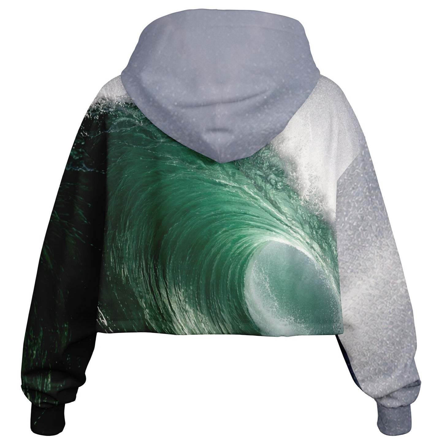 Wave Filter - Crop Hoodie