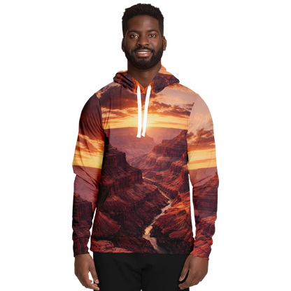 Iron Sunset - Athletic Hoodie