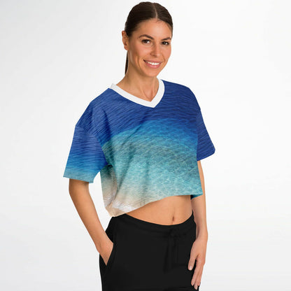 Coastal Shelf - Athletic Crop Top
