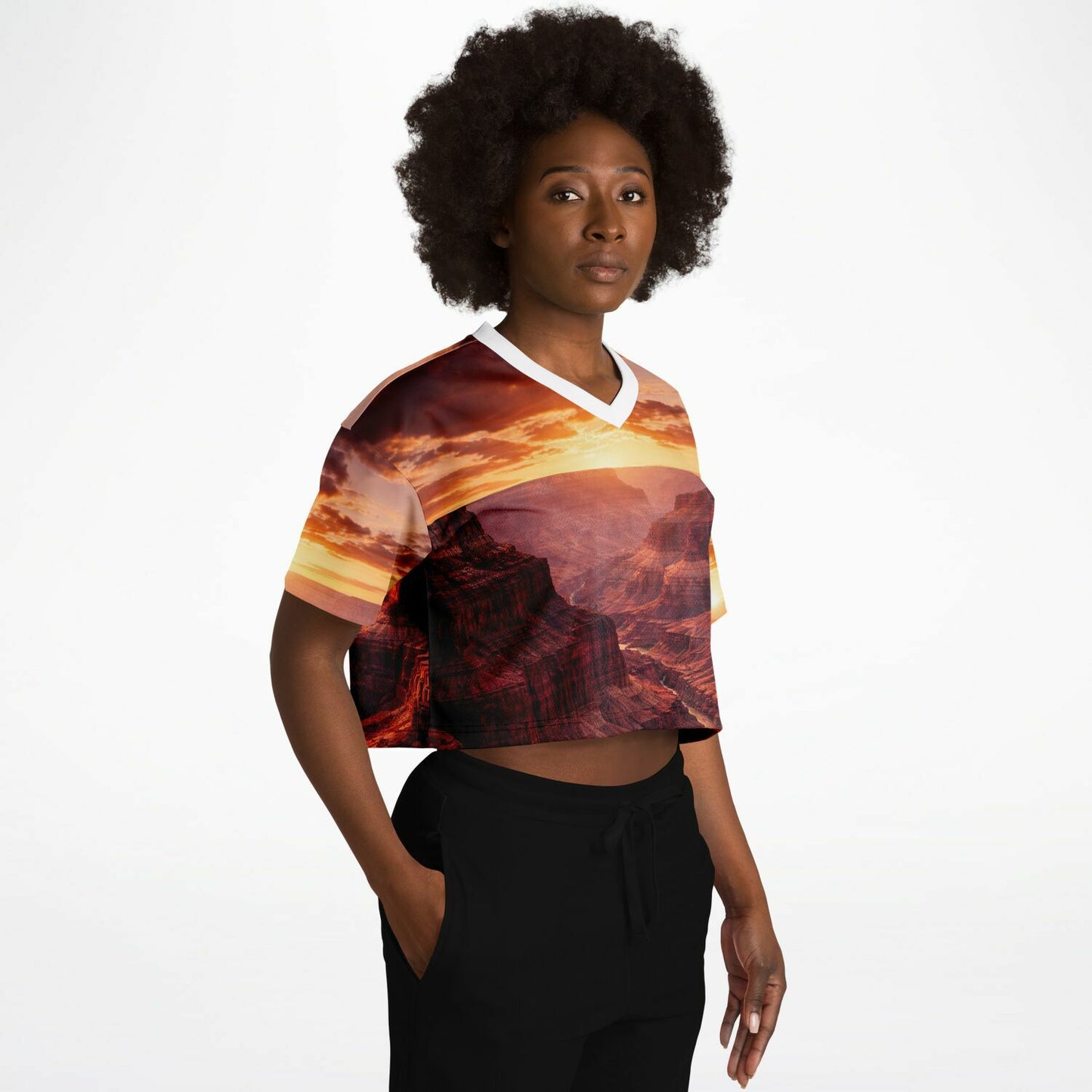 Iron Sunset - Athletic Crop Top