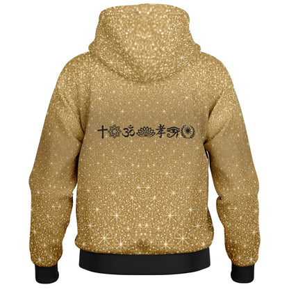 Ancient Wisdom - Button Hoodie (gold)