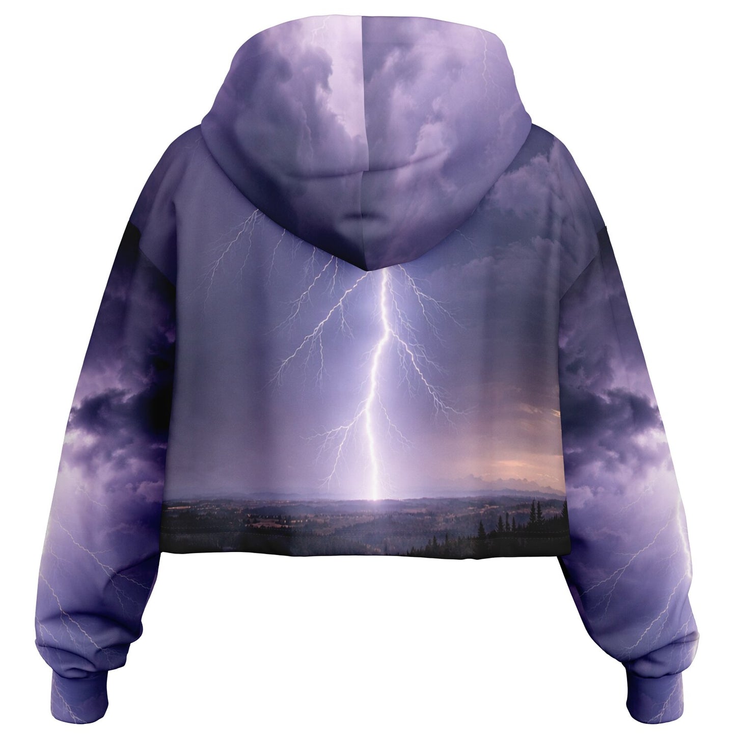 Electric Sky - Crop Hoodie