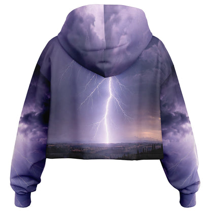 Electric Sky - Crop Hoodie