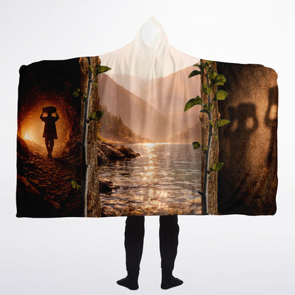 Plato's Cave - Hooded Blanket