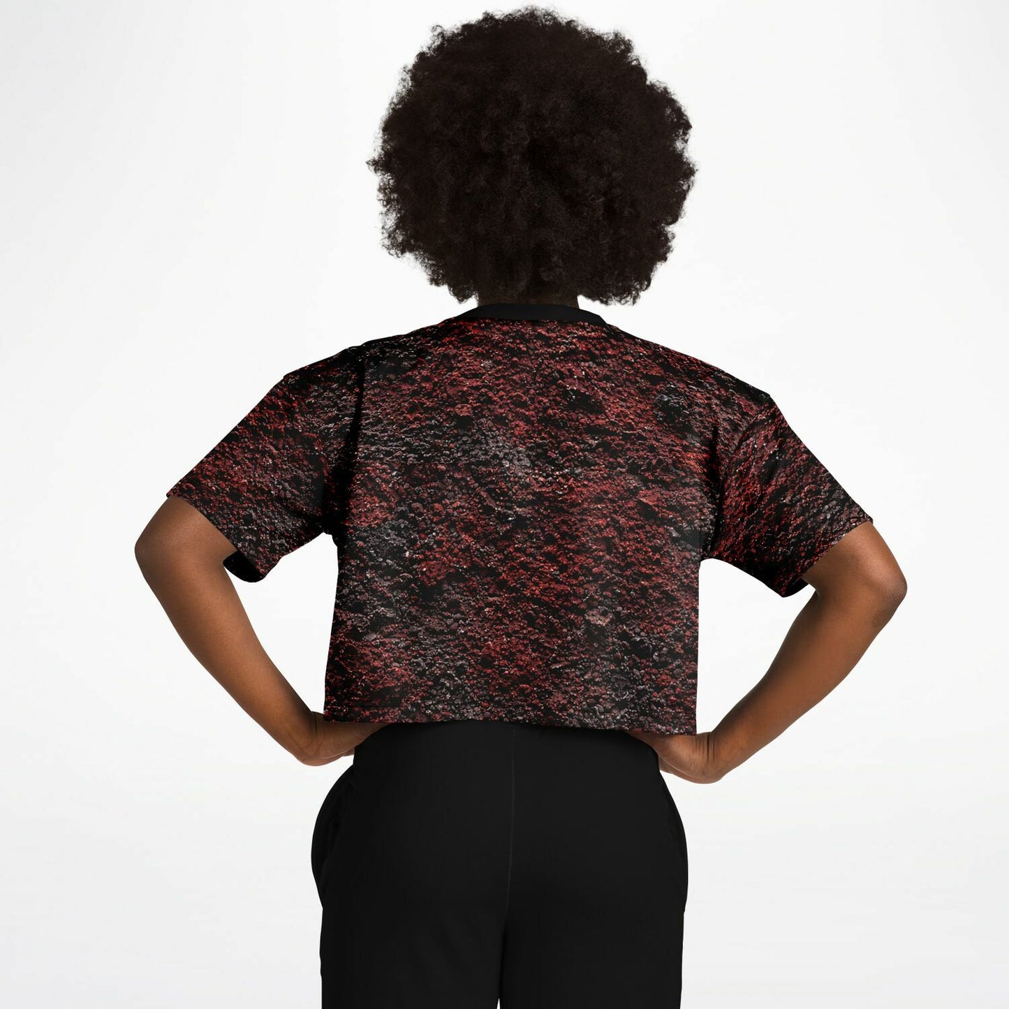 Volcanic Cinder - Athletic Crop Top