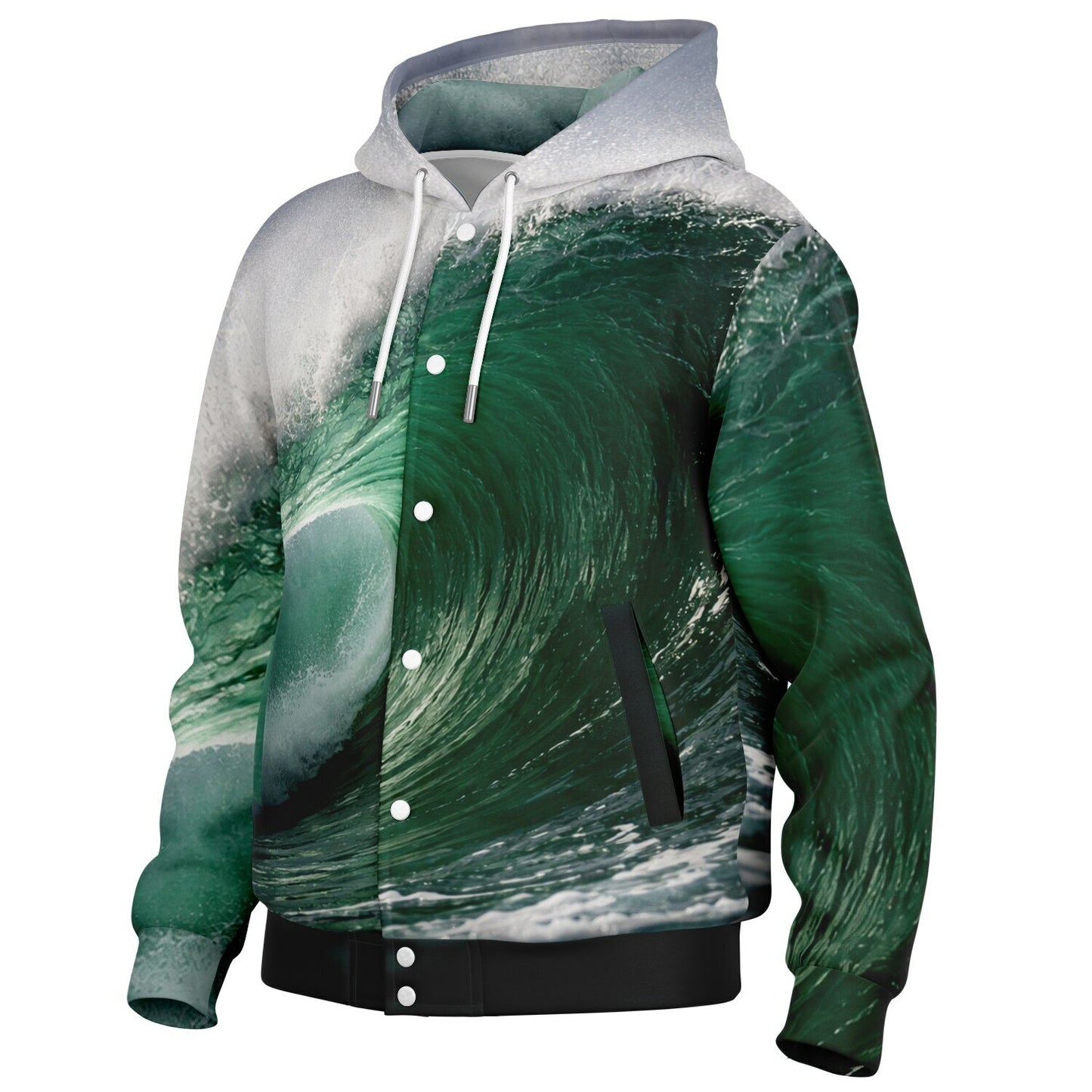 Wave Filter - Button Hoodie