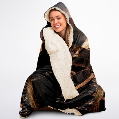 Rage at empty boat - Hooded Blanket