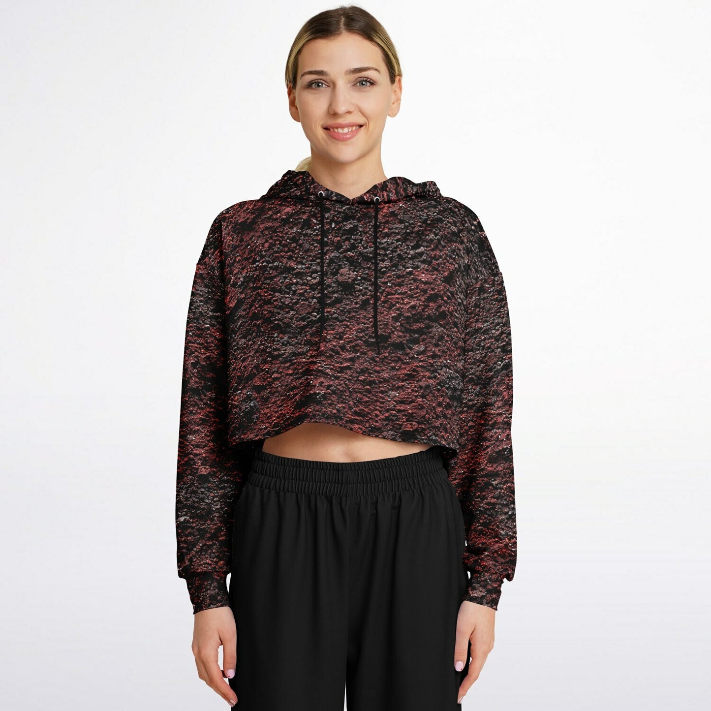 Volcanic Cinder - Crop Hoodie