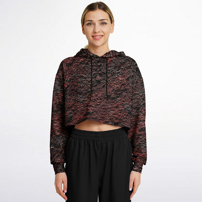 Volcanic Cinder - Crop Hoodie