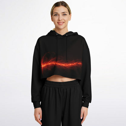 Plasma Flare - Crop Hoodie