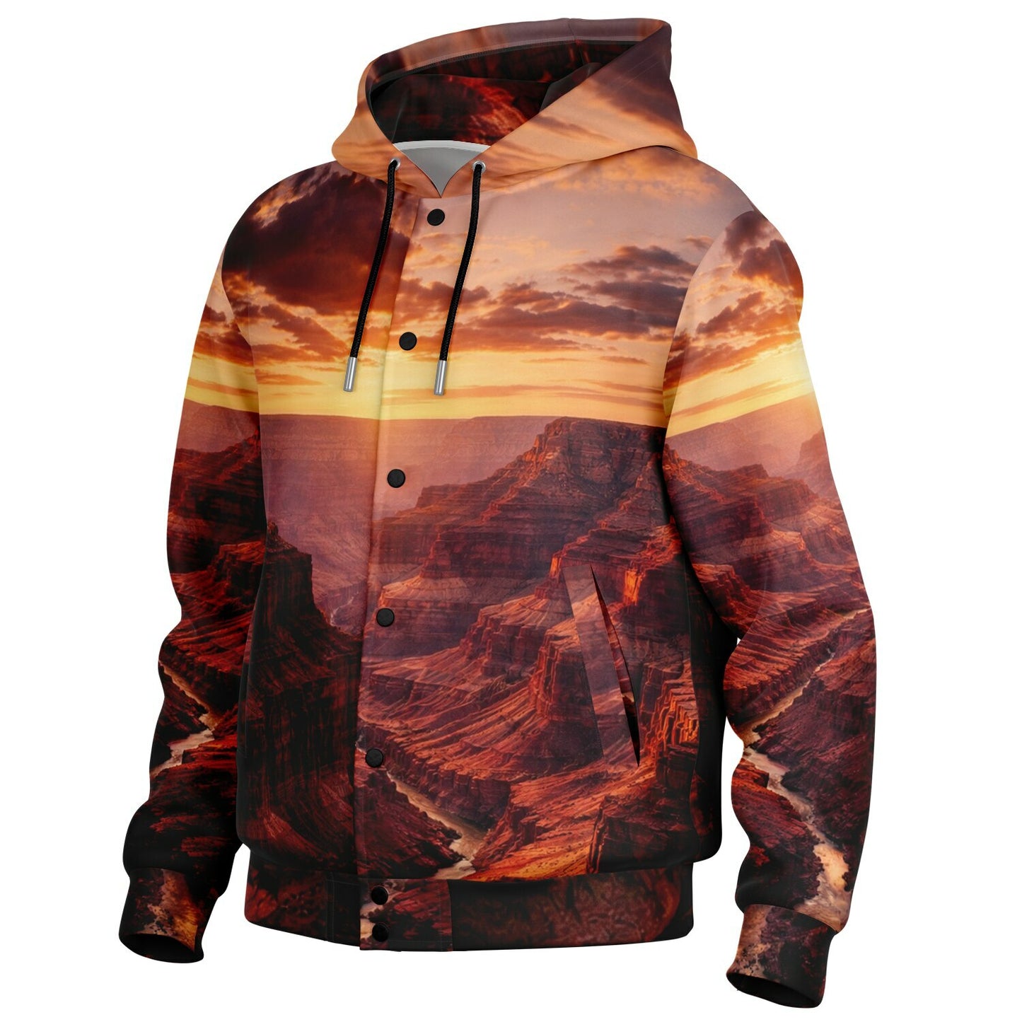 Iron Sunset - Button Hoodie