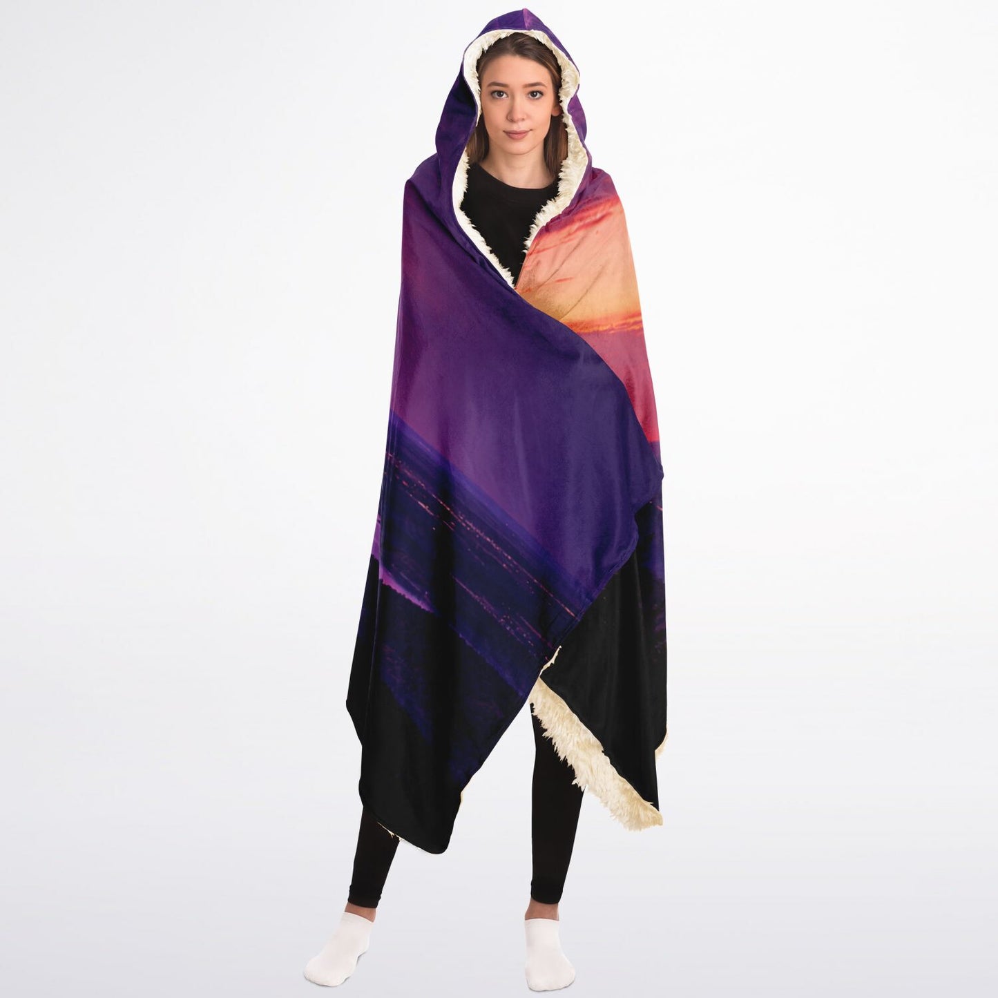 Opposite Sunset - Hooded Blanket