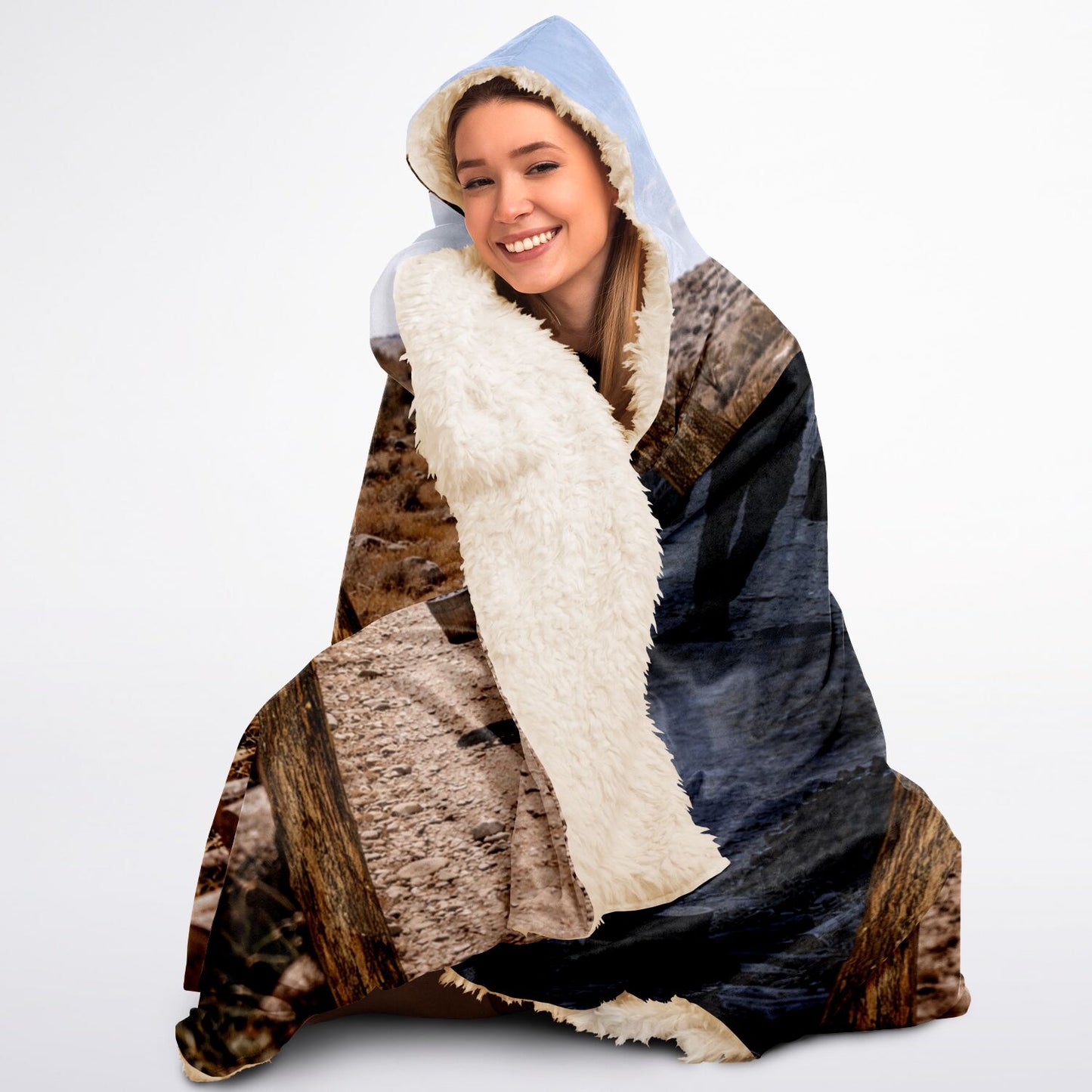 Chop wood carry water - Hooded Blanket