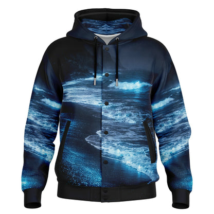Lucent Tide - Button Hoodie