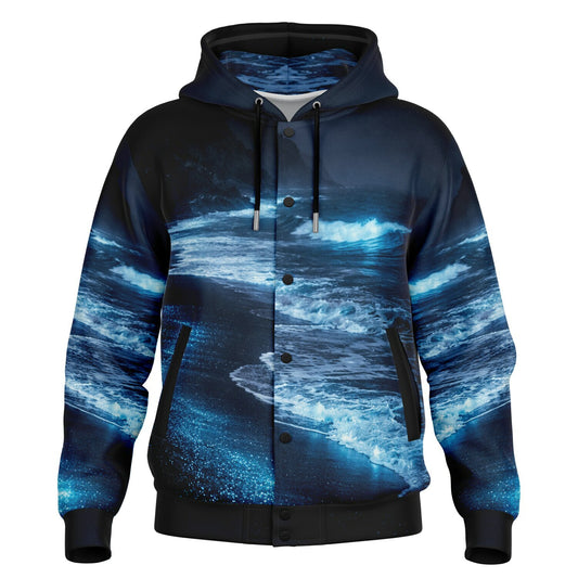 Lucent Tide - Button Hoodie
