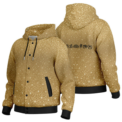 Ancient Wisdom - Button Hoodie (gold)