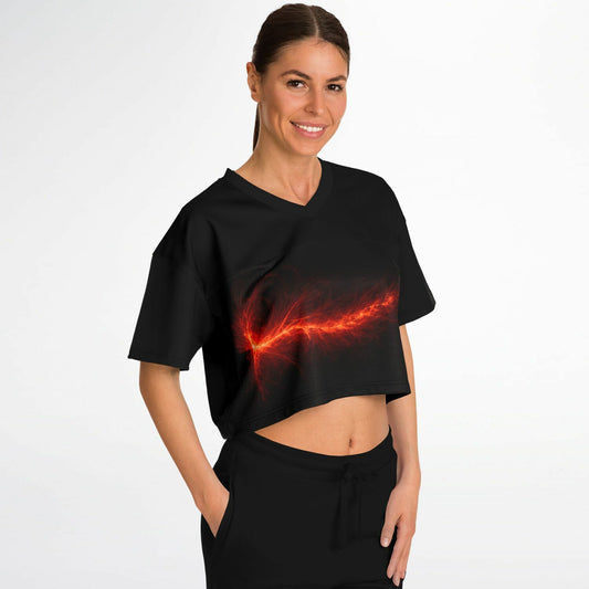 Plasma Flare - Athletic Crop Top