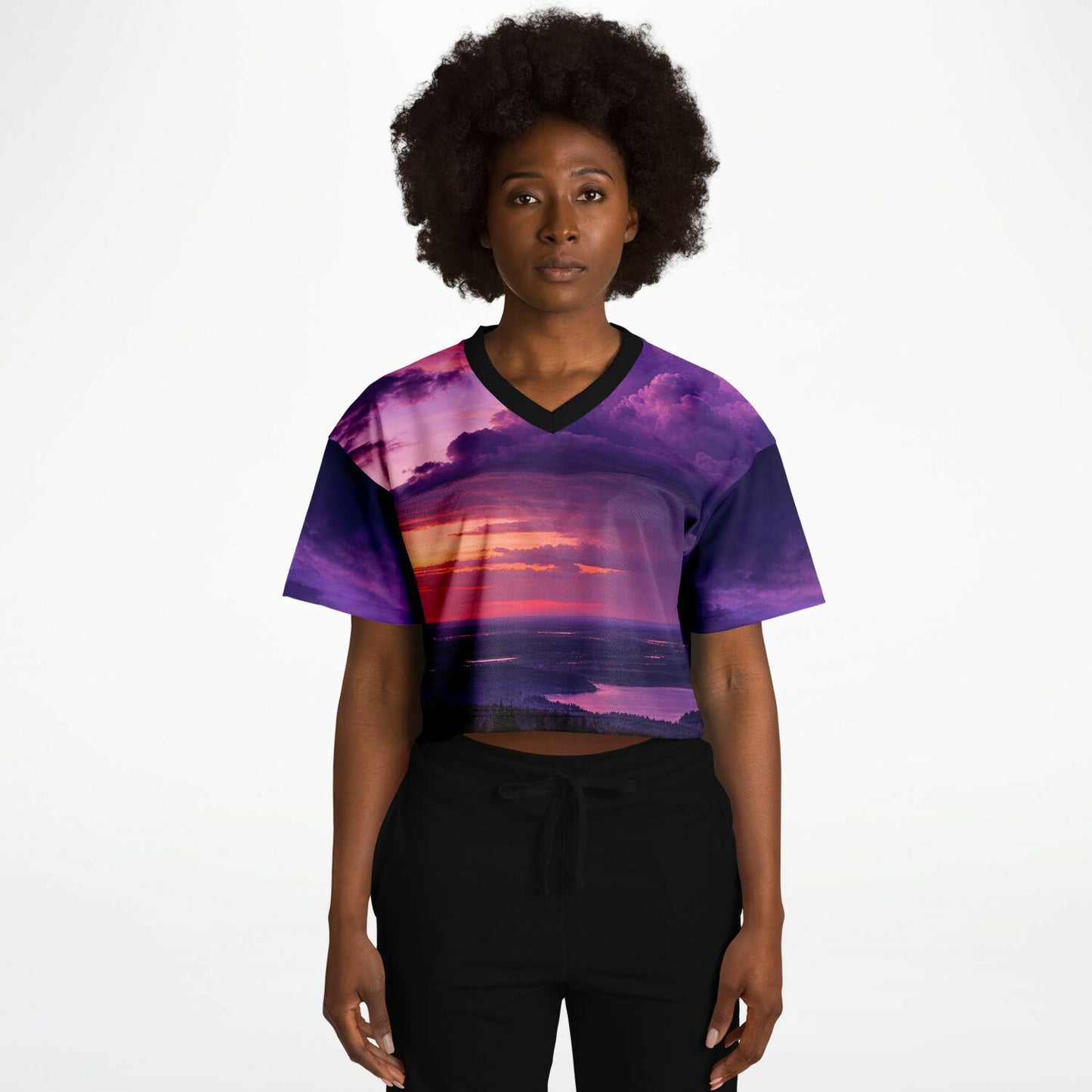 Opposite Sunset - Athletic Crop Top