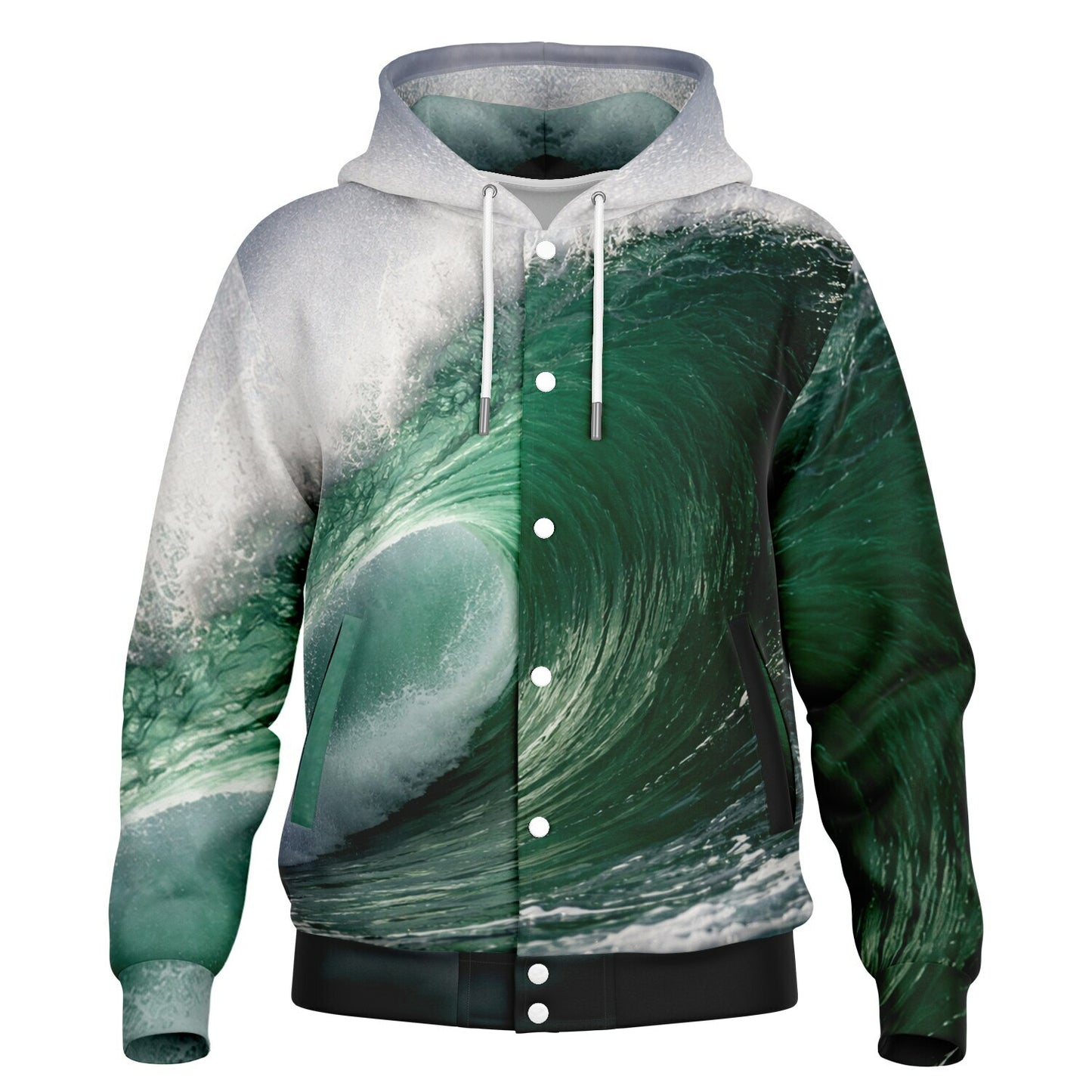 Wave Filter - Button Hoodie
