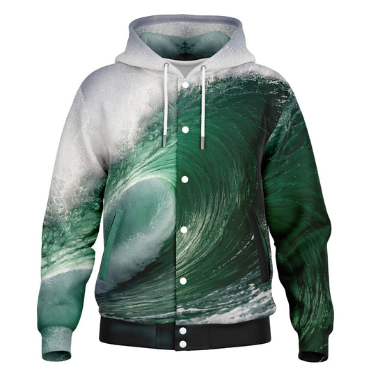 Wave Filter - Button Hoodie