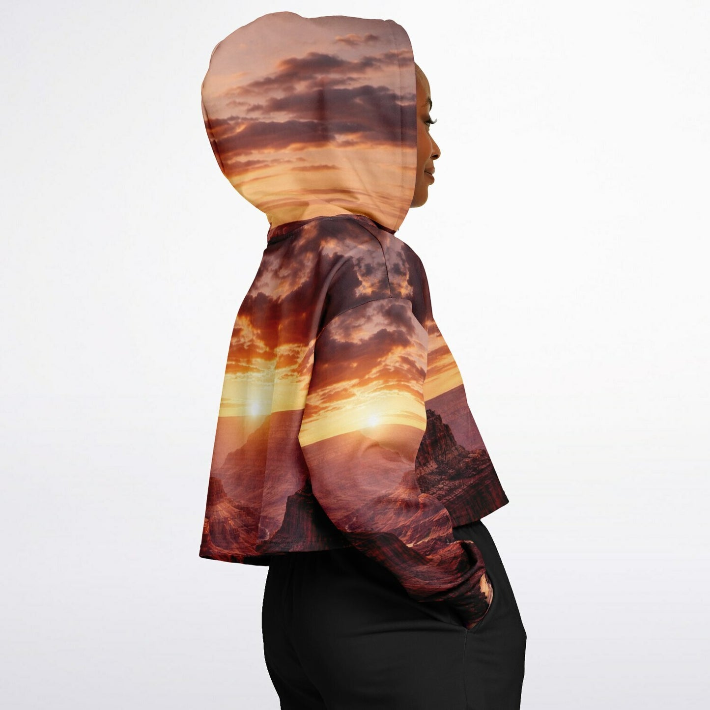 Iron Sunset - Crop Hoodie