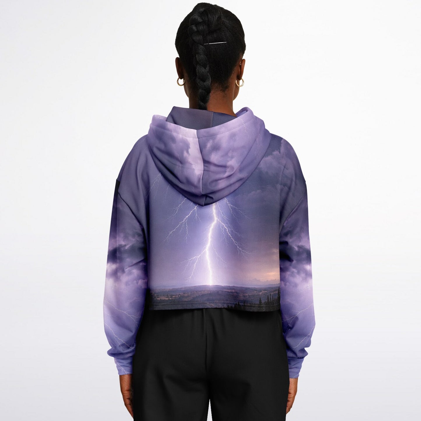 Electric Sky - Crop Hoodie