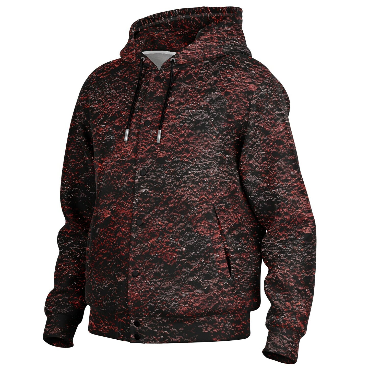 Volcanic Cinder - Button Hoodie